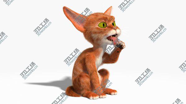 images/goods_img/20210312/Red cat (Rigged) 3D model/5.jpg
